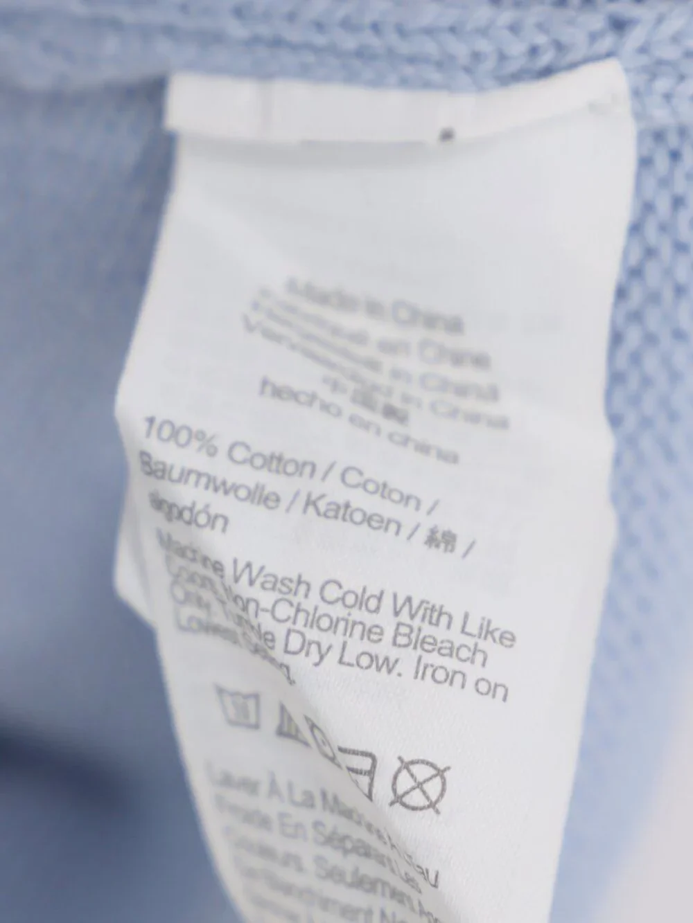J. CREW Heritage Cotton Quarter-Zip Sweater in Light Blue Size M